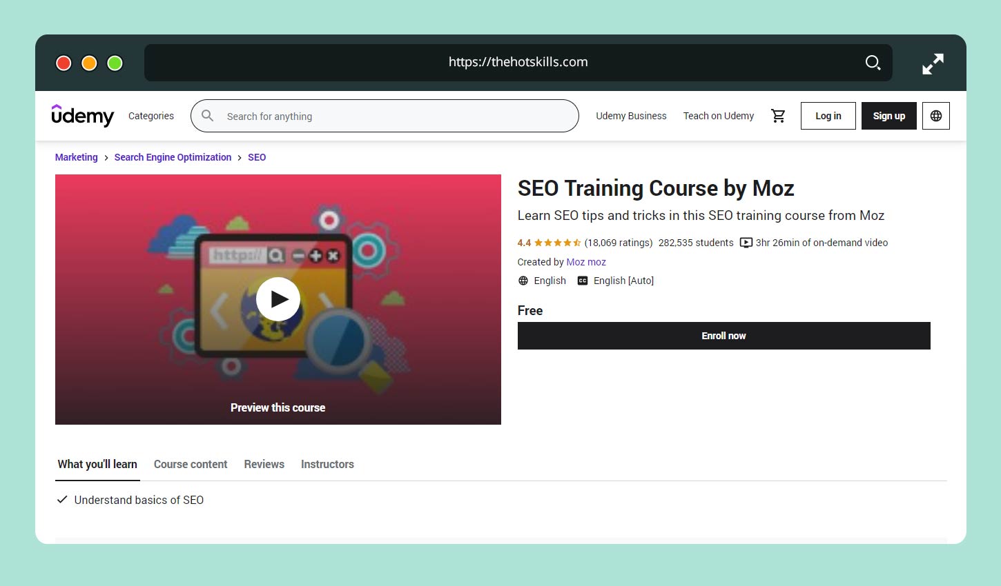 Kursus Pelatihan SEO Gratis oleh Moz
