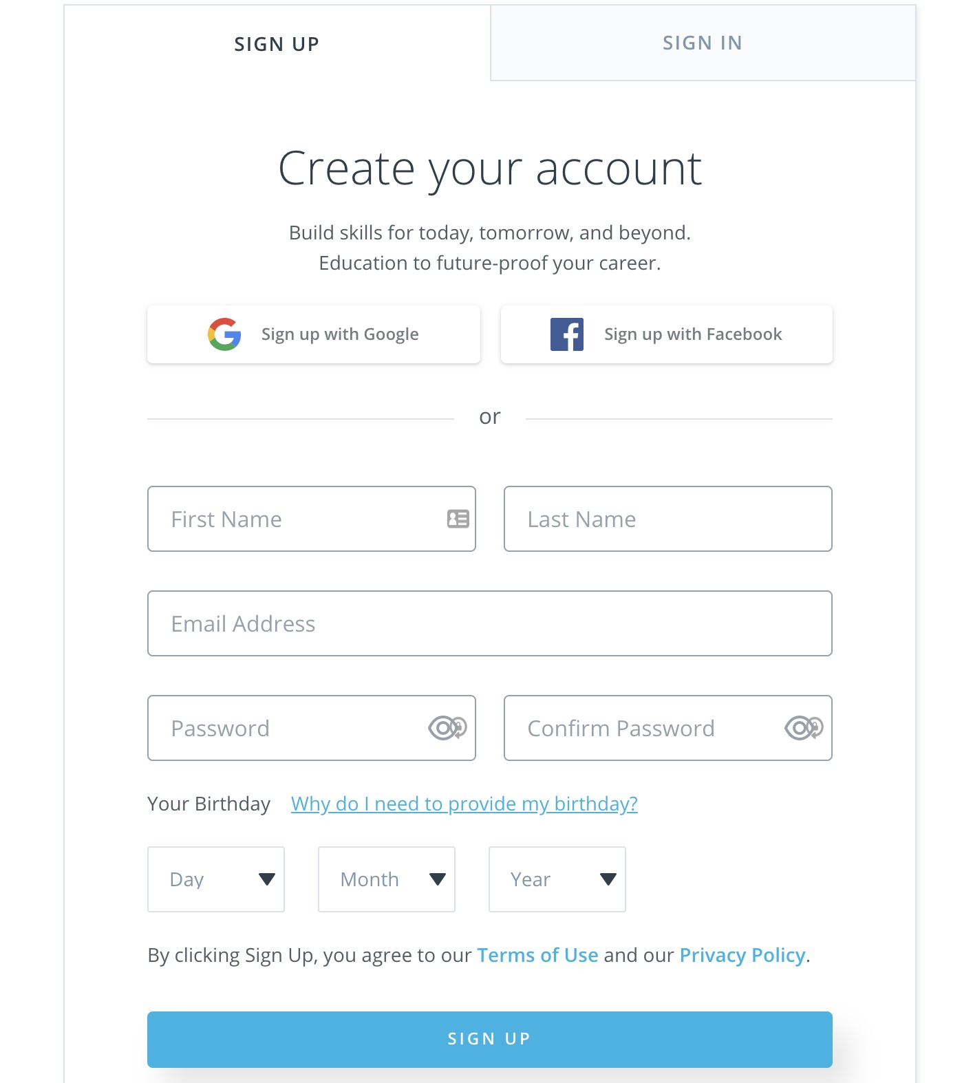 buat akun udacity Anda