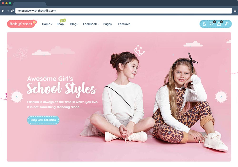 BabyStreet - Çocuk Oyuncakları ve Giyim Mağazaları için WooCommerce Teması