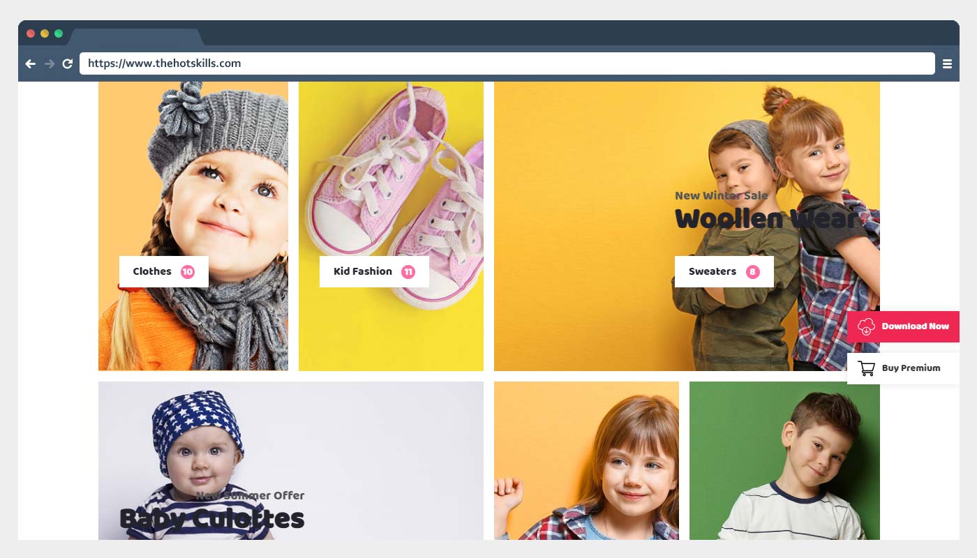 Ücretsiz Bebek ve Çocuk Mağazası WooCommerce Teması