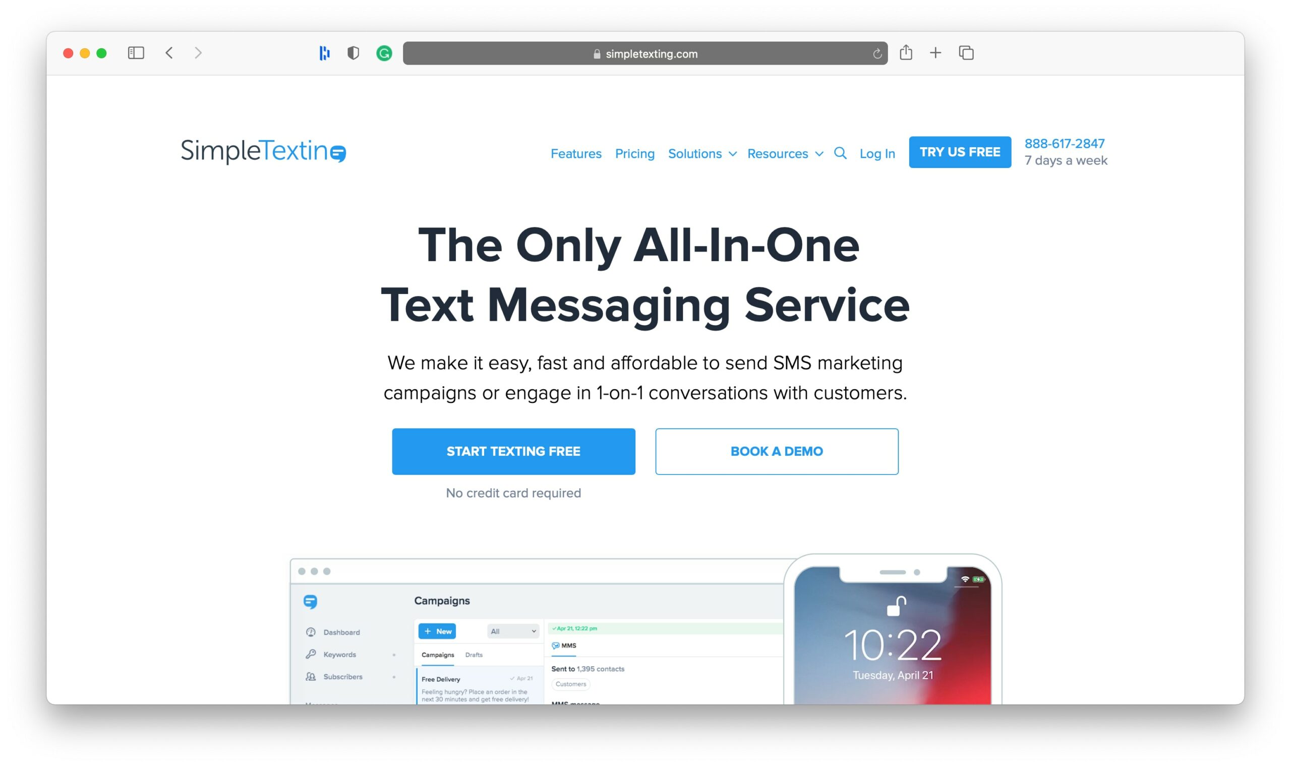Инструменты SMS-маркетинга SimpleTexting