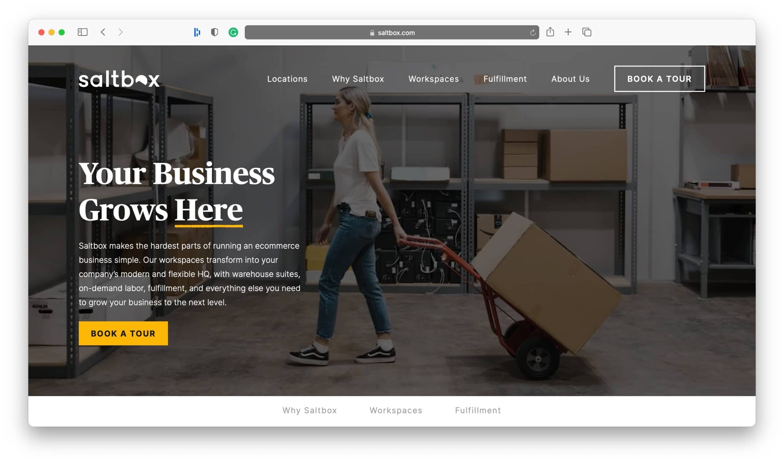 Traitement des petites entreprises Saltbox
