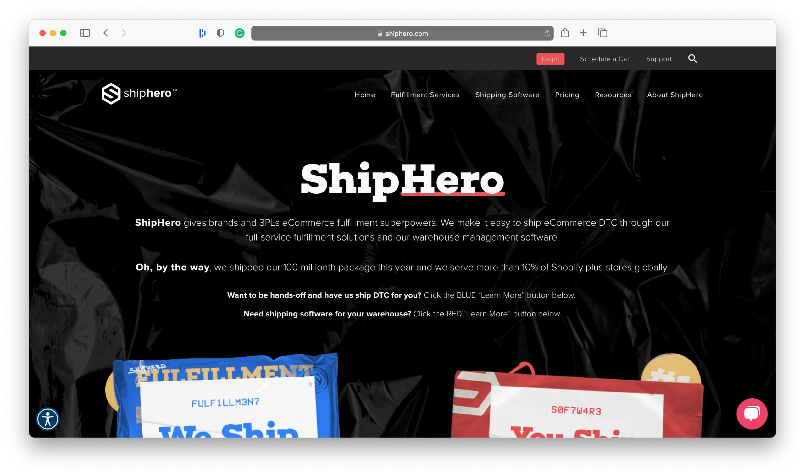 Exécution des petites entreprises ShipHero