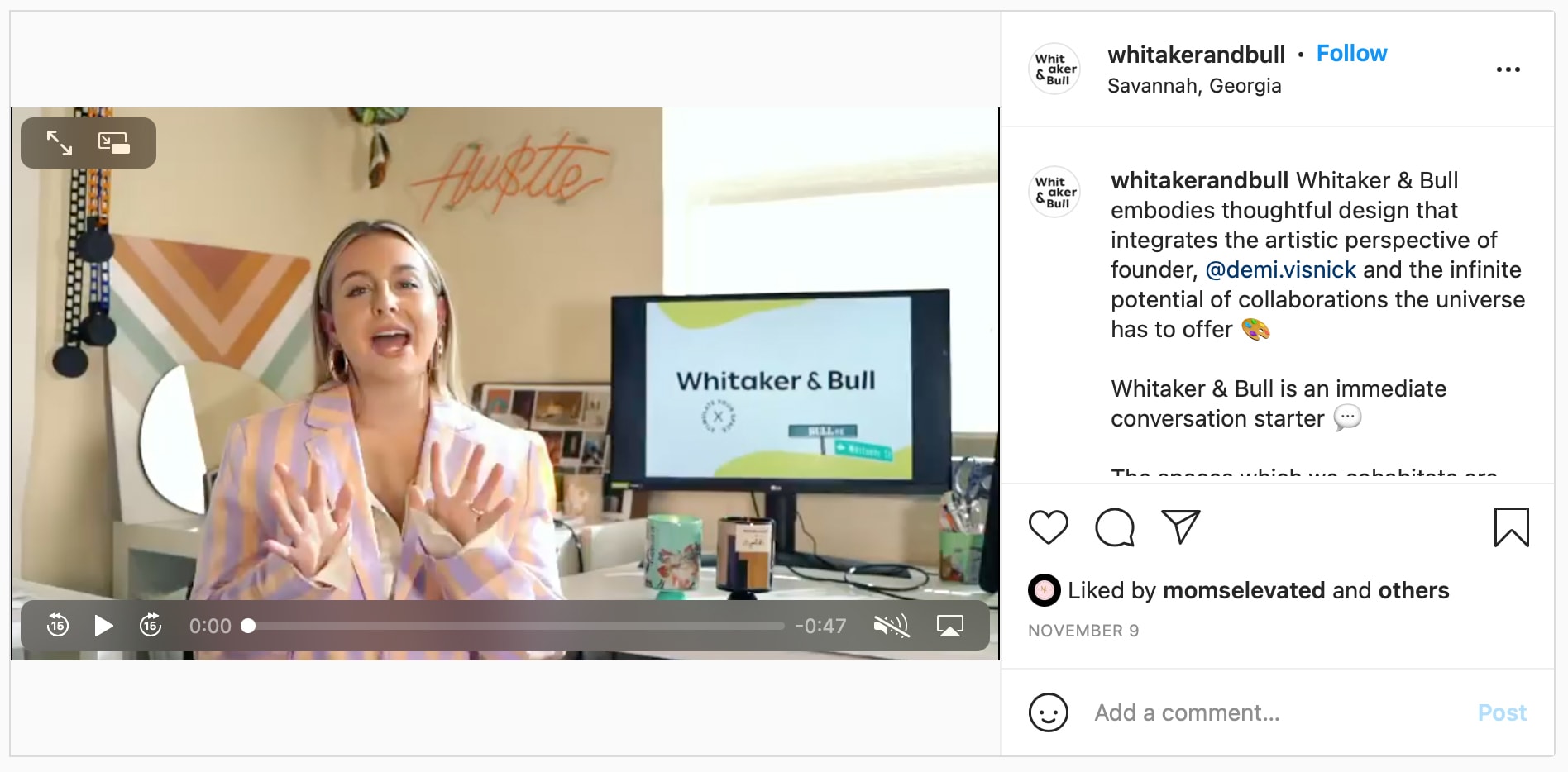 Idée de magasin Whitaker et Bull