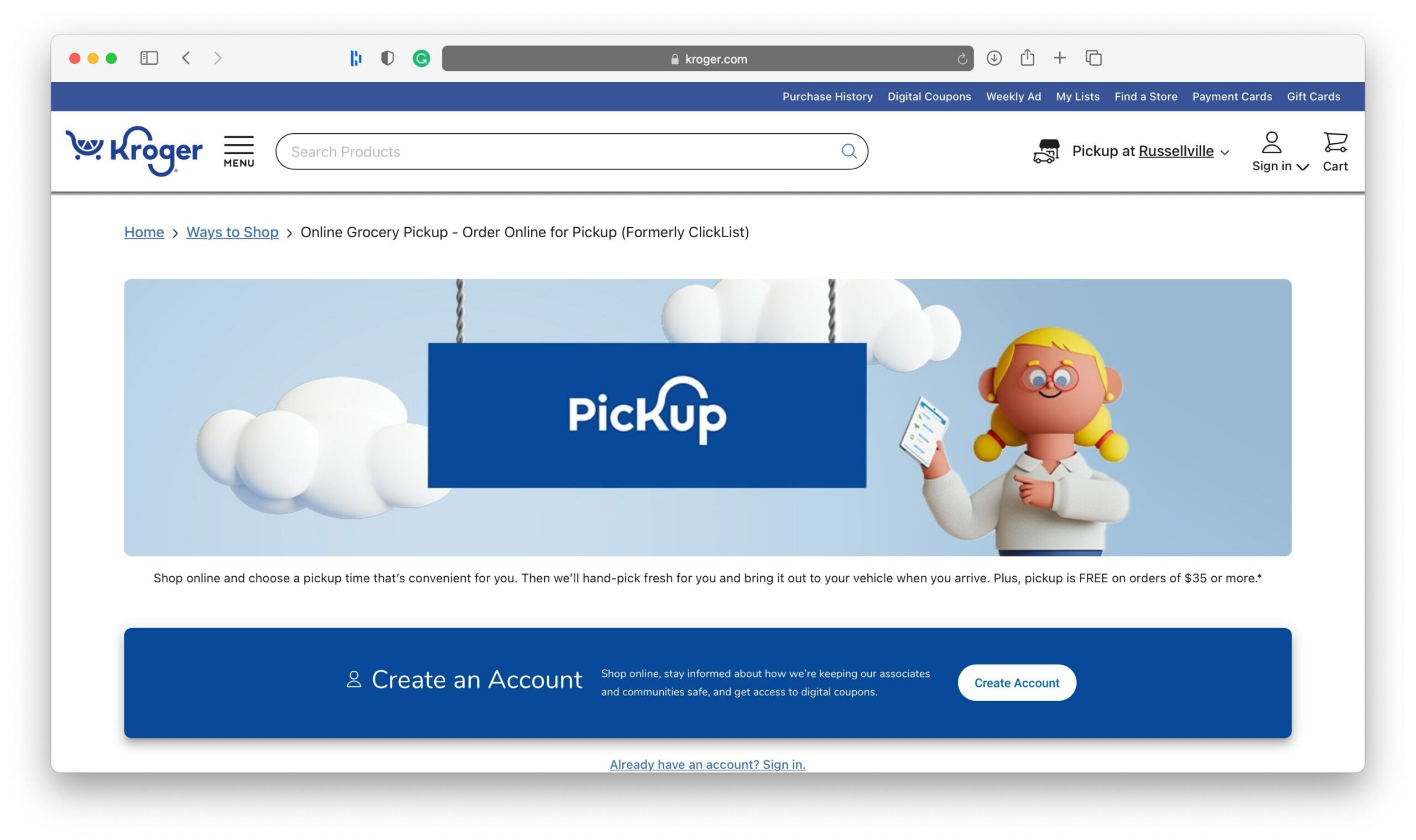 Kroger Tıkla ve Topla Stratejisi