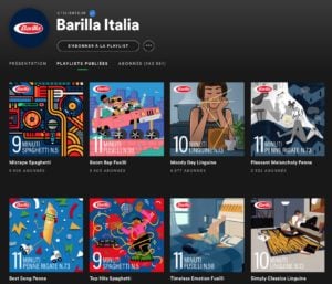 Barilla Italia Spotify 재생 목록은 Youtility입니다.