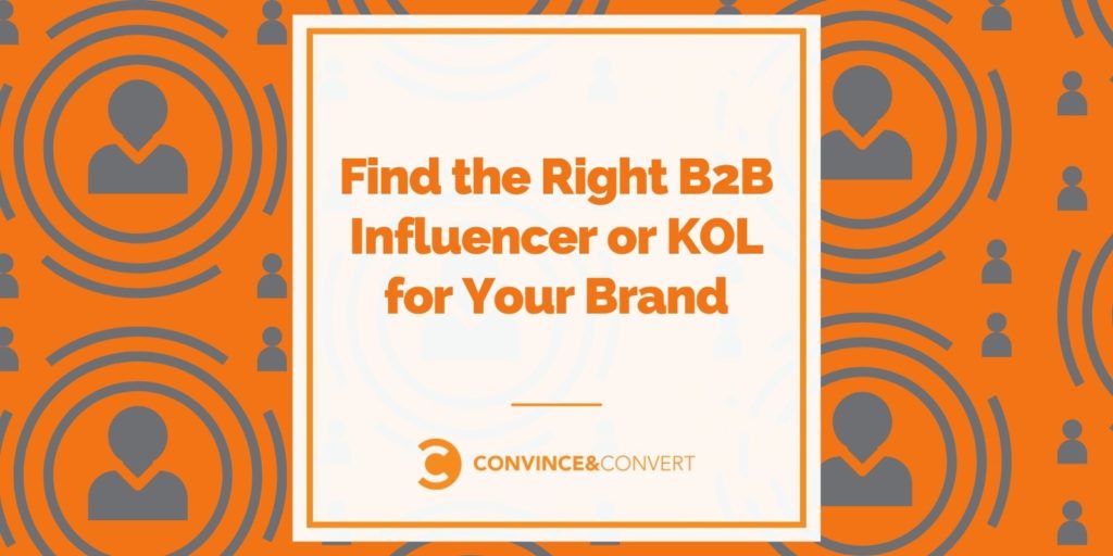 귀하의 브랜드에 적합한 B2B 인플루언서 또는 KOL 찾기