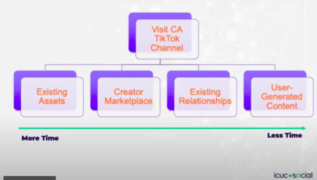 Gráfico de gerenciamento do ICUC TikTok