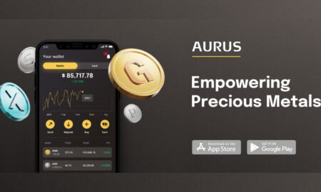 O Aurus Mobile App — Metais Preciosos e DeFi