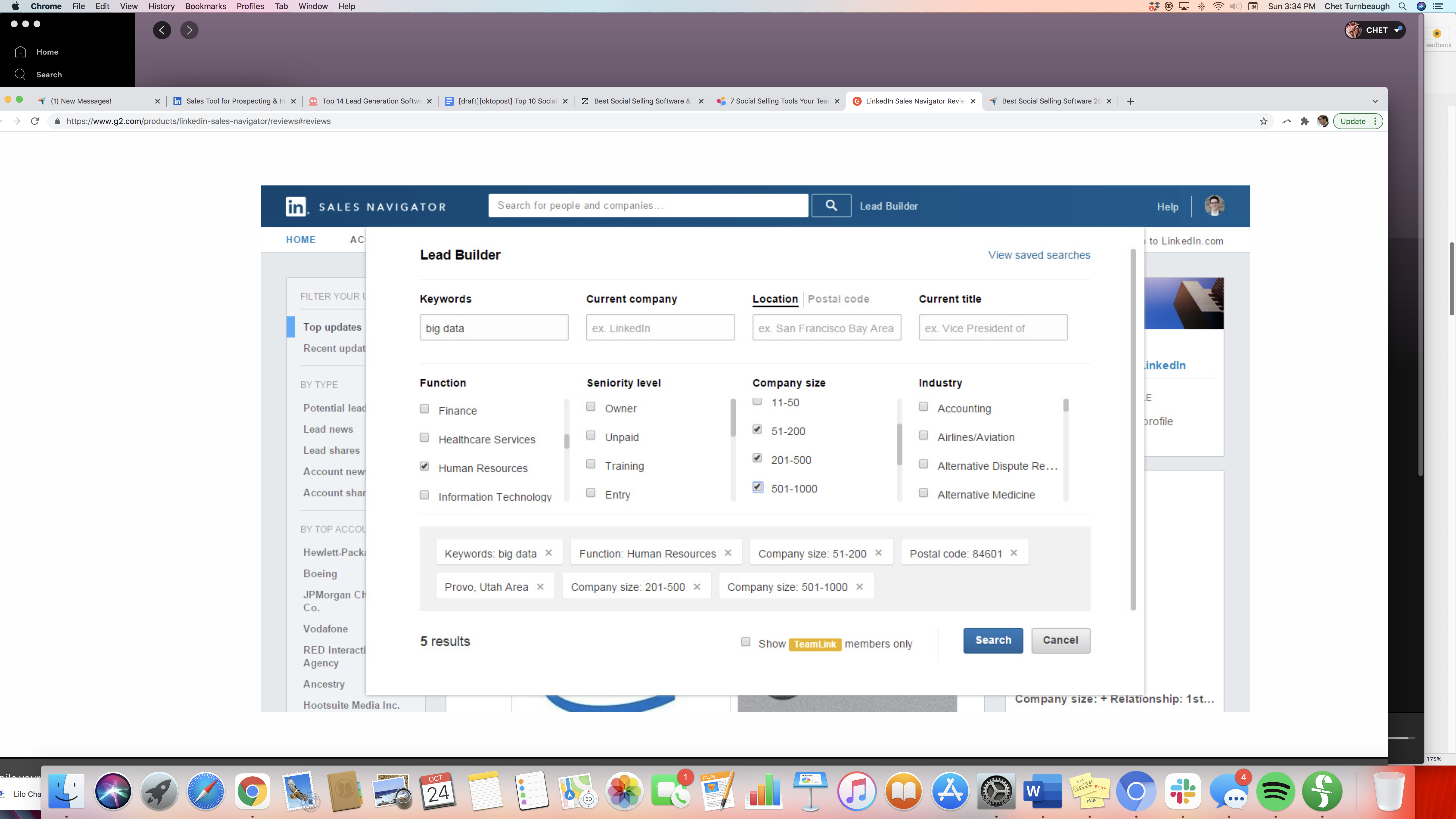navigator de vânzări linkedin