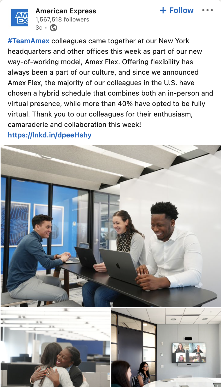 işveren markası örneği amerikan ekspresi