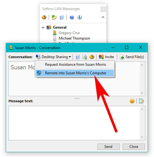 partajarea desktopului