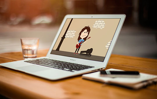 مكتب كمبيوتر محمول العمل