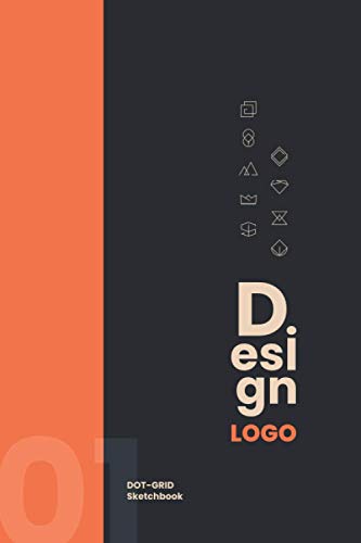 LOGO DESIGN Dot-Grid Sketchbook: مصمم الجرافيك المحترف كراسة الرسم 6x9