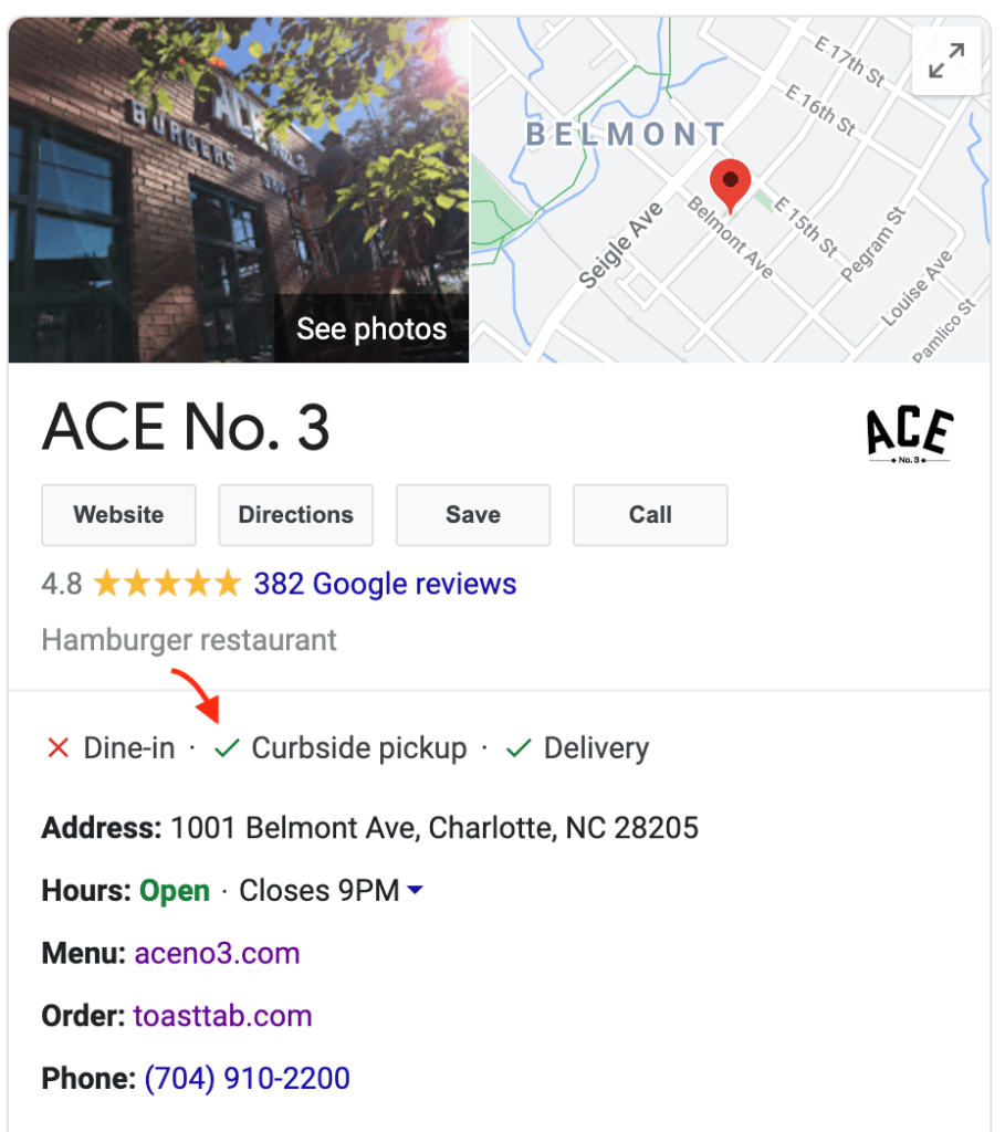 Actualizați-vă profilul Compania mea pe Google pentru a arăta că oferiți ridicare de la bord