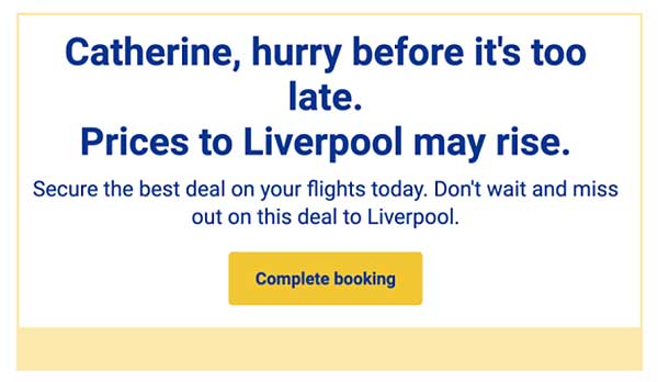 E-mail dotyczący porzuconego koszyka