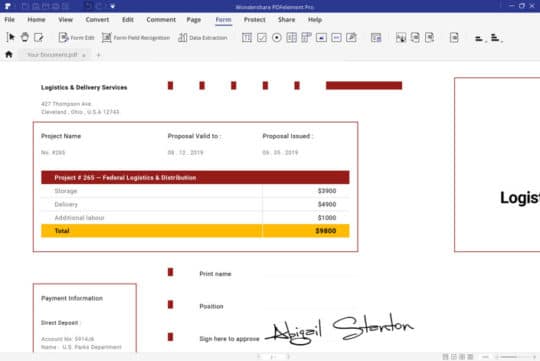フォーム-PDFelement7