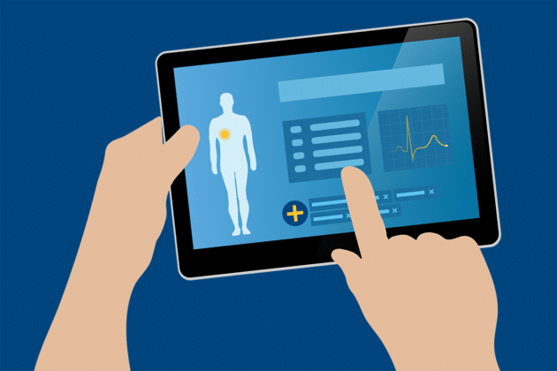 ehr-emr-elektronische-krankenakte-gesundheitswesen-ipad-app-diagramm