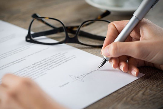 سلطة كتابة التوقيع