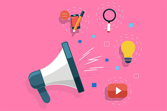 社交媒体营销业务在线想法促销品牌