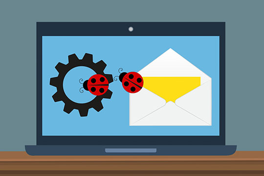 email-fraud-atack-virus-hacking-bug-adware-phishing-scam-cybersecurity-spam