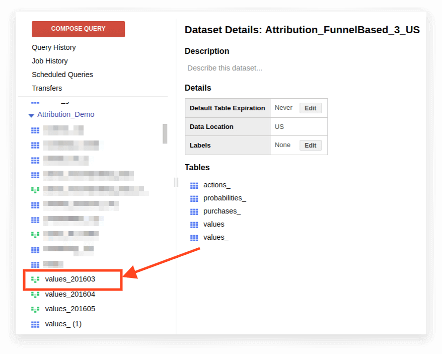 BigQuery 인터페이스