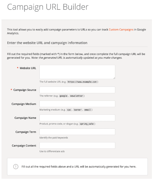 Kreator kampanii URL