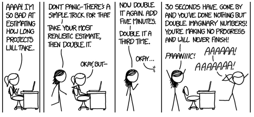 Шутка XKCD про управление проектами