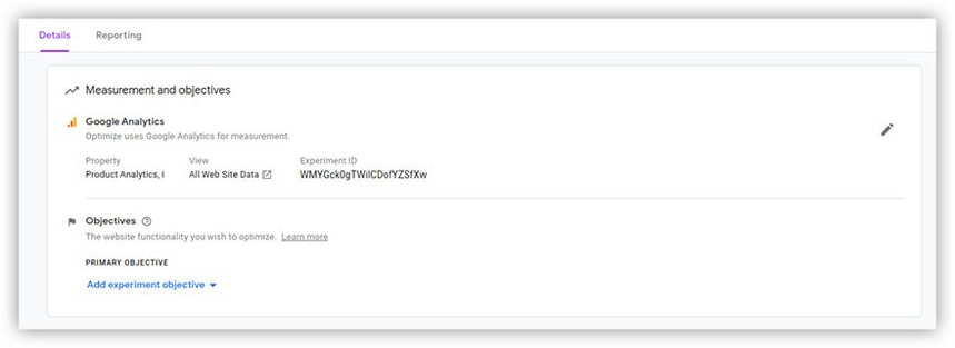 collegamento di Google Analytics