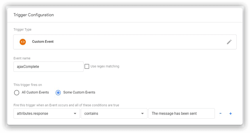 Googleタグマネージャーのタグ設定フォーム
