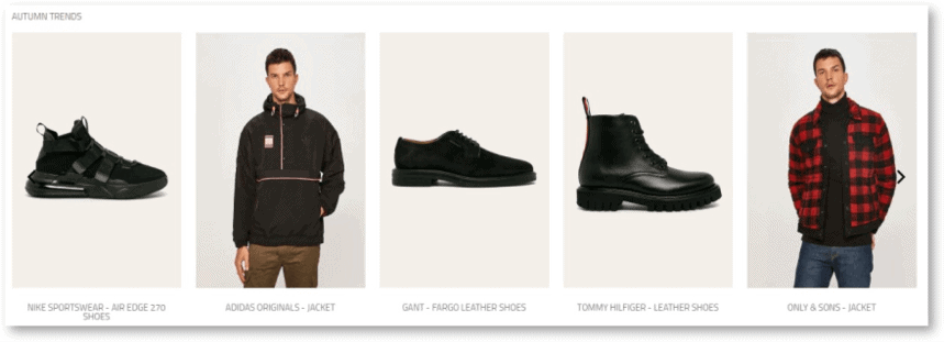 Produtos populares no site Answear