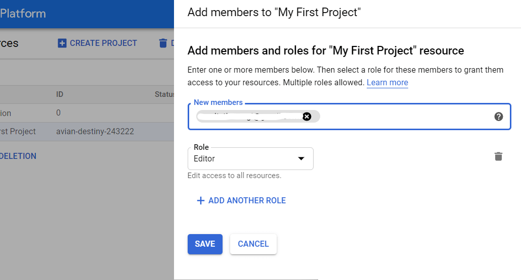 Accesso a BigQuery