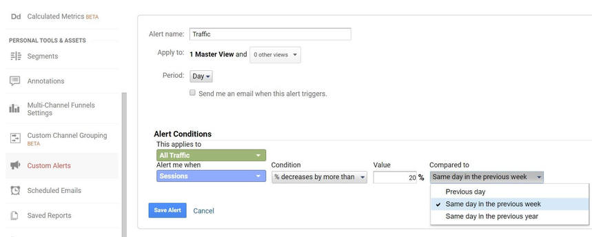 Lansiran khusus di Google Analytics