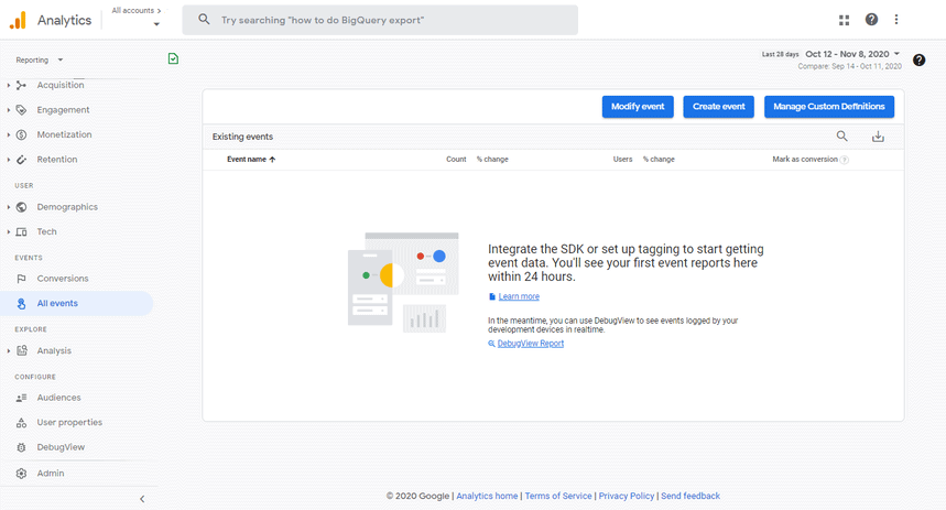 Google 애널리틱스 4 이벤트