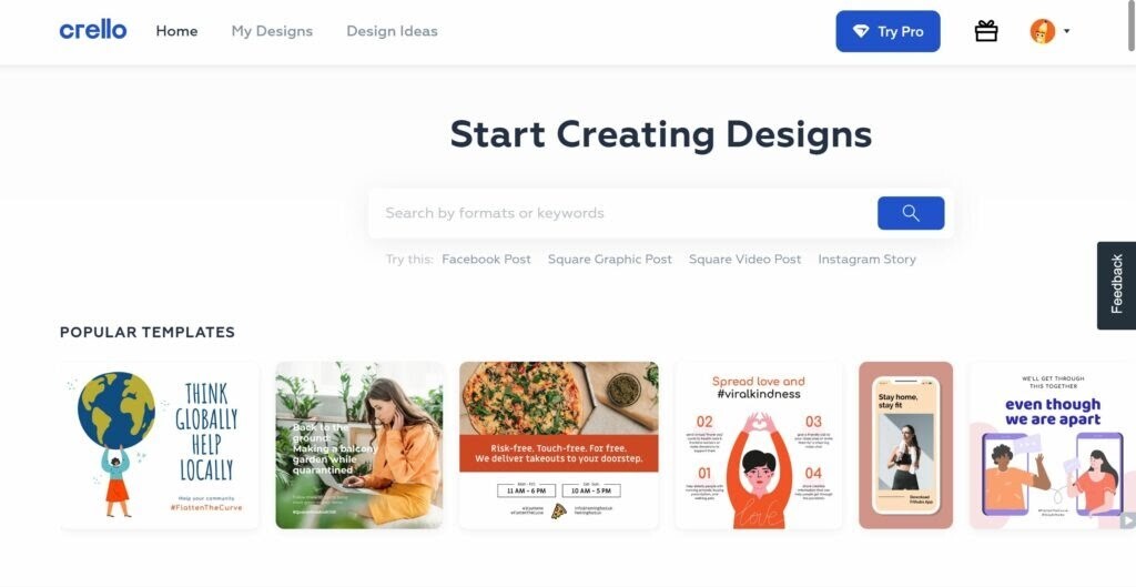 software de design grafic crello