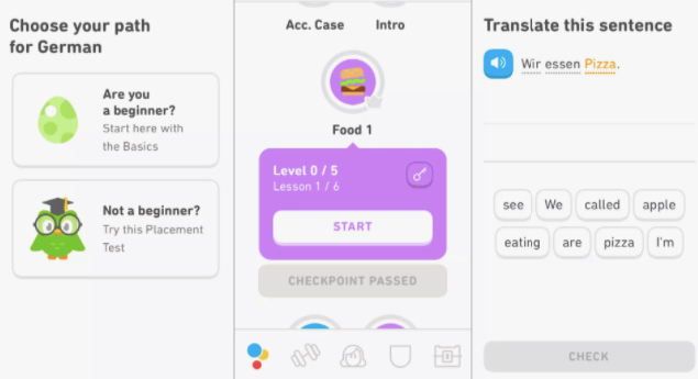 aplicația duolingo