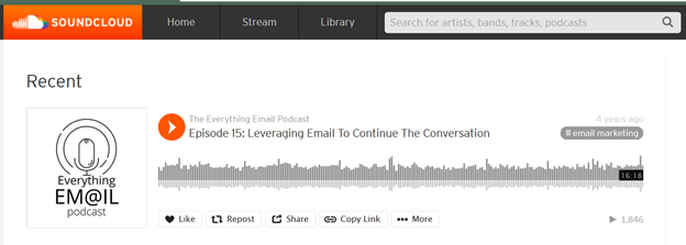 podcast en SoundCloud