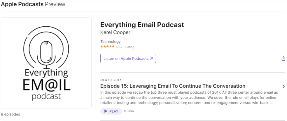 podcast en Apple