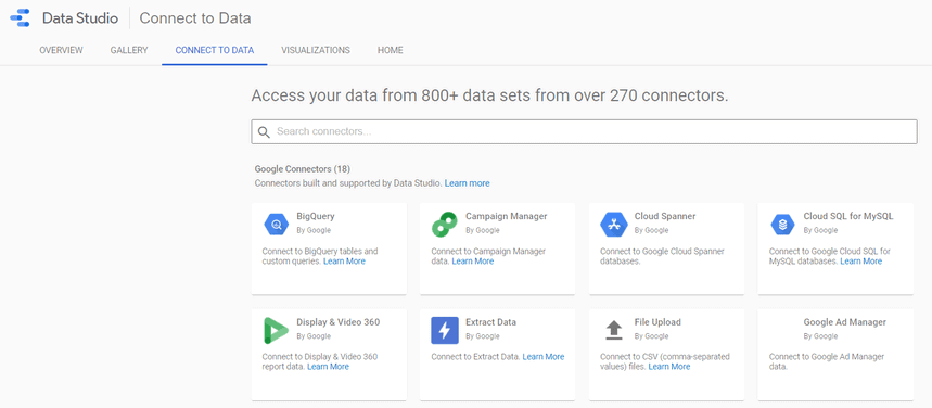 Konektor Data Studio