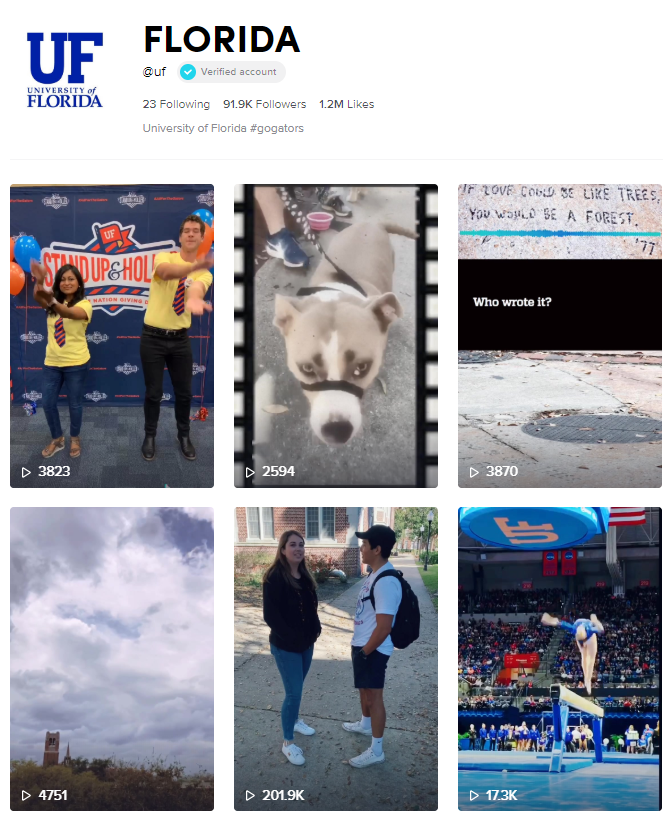 TikTok Universitas Florida