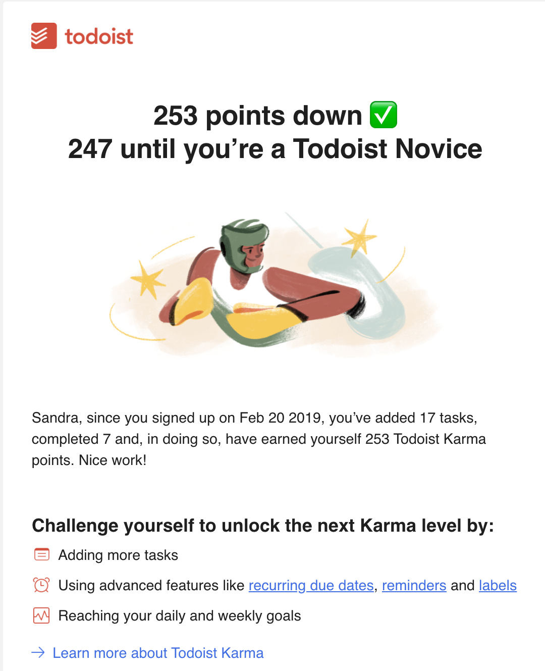 Todoist:リード育成マーケティングメール
