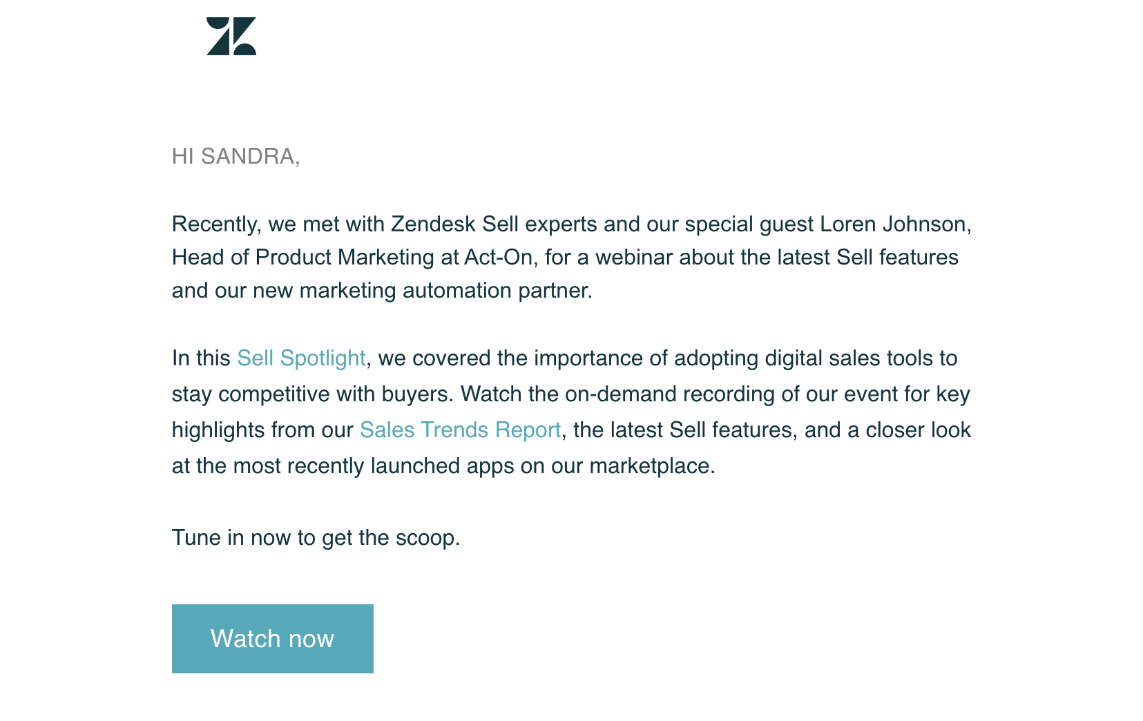 マーケティングメールの作成Zendesk