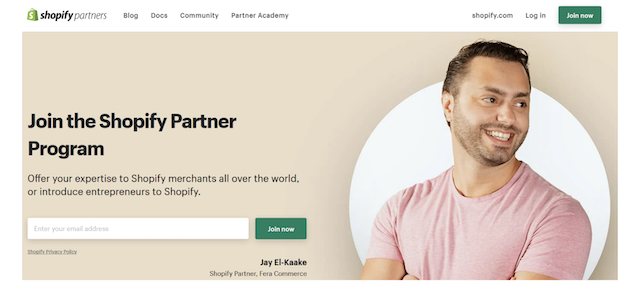 shopify 合作夥伴計劃