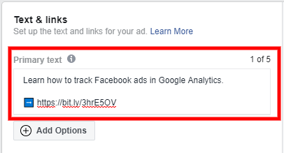 如何跟踪 Facebook 广告 - 步骤 3 d - www.ruleranalytics.com