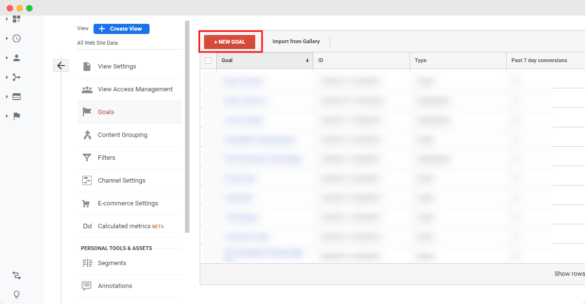 Umsatzziel von Google Analytics – Schritt 2 – www.ruleranalytics.com