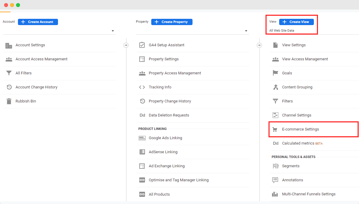 Google Analytics-Einnahmen – Schritt 2 – www.ruleranalytics.com