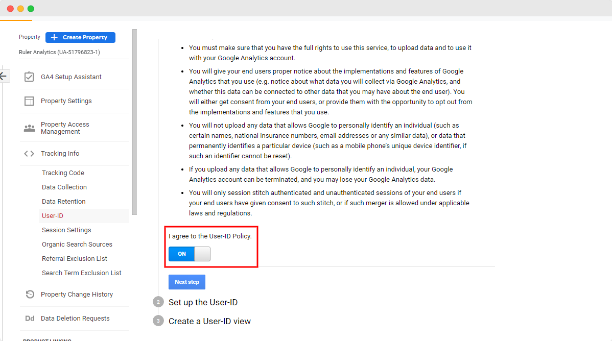 google analytics kullanıcı takibi - 3. adım - www.ruleranalytics.com