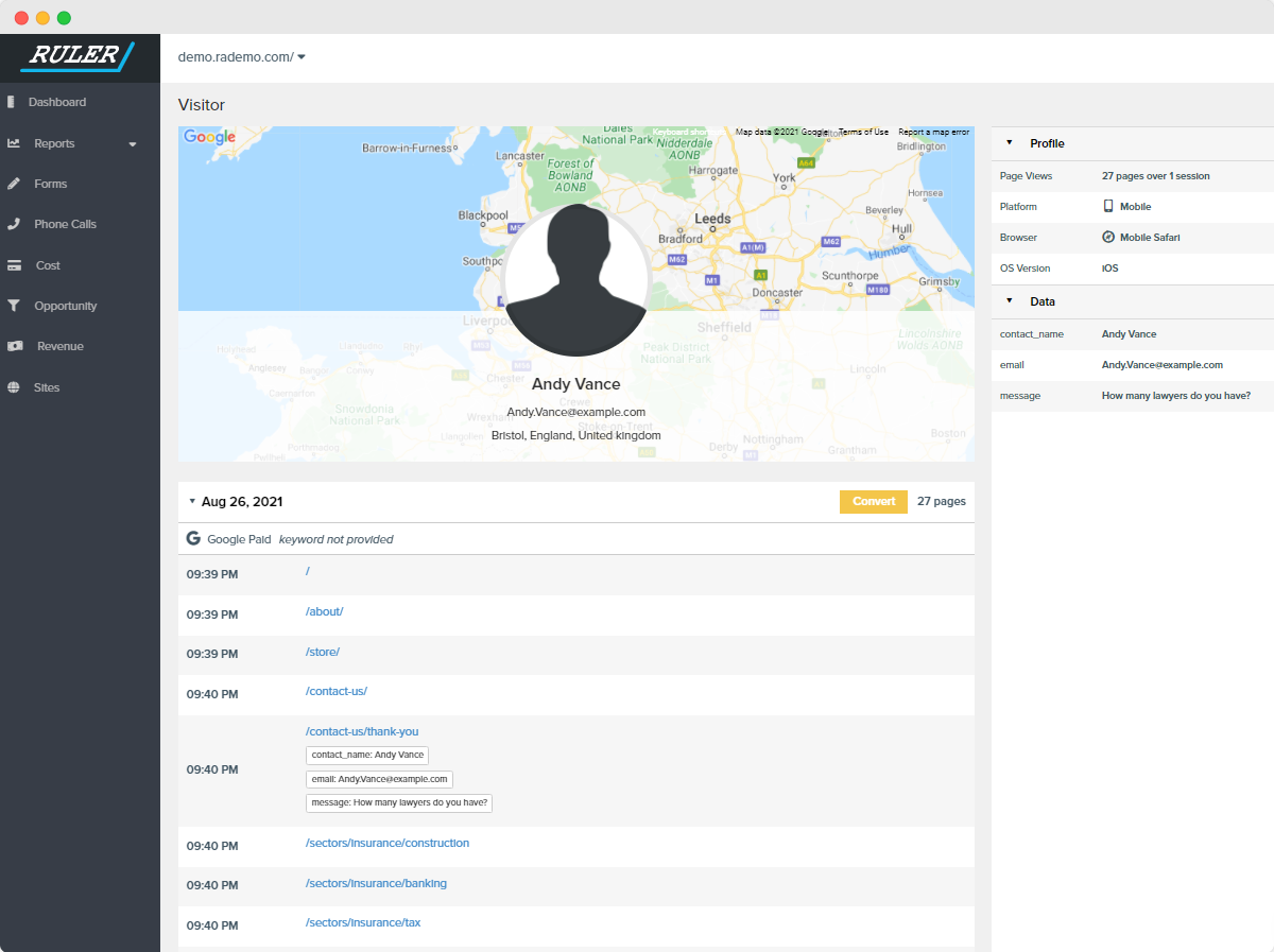 google analytics kullanıcı takibi - cetvel analitiği - www.ruleranalytics.com