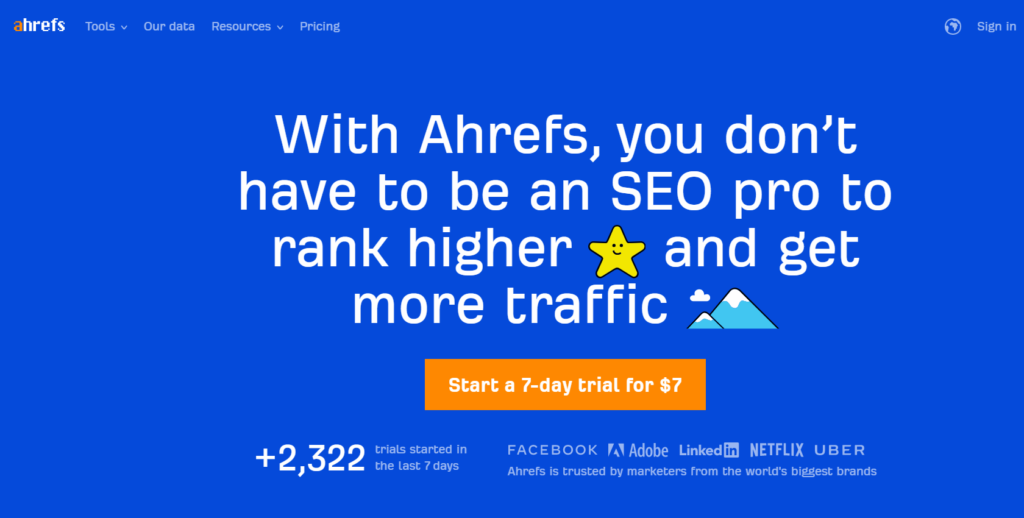 contenuti ahrefs e strumenti di marketing seo b2b