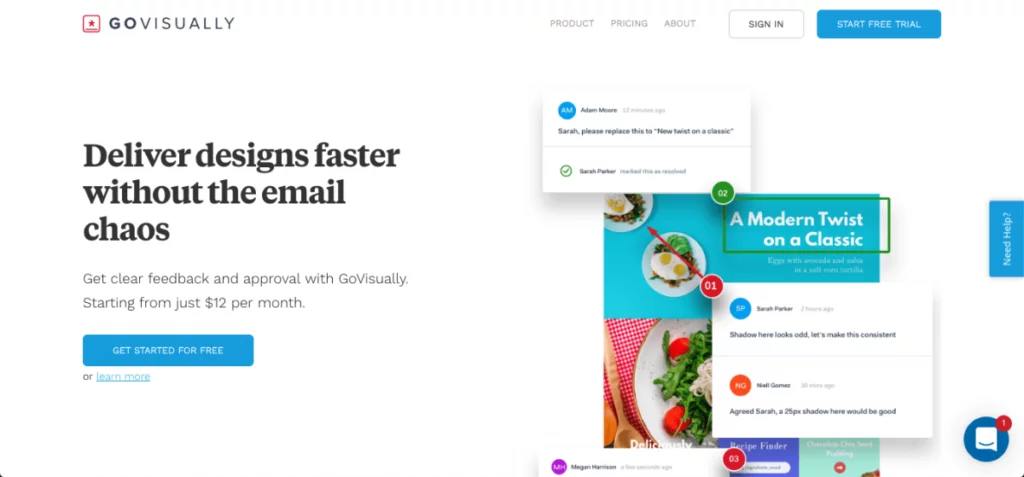 Captura de pantalla de GoVisually